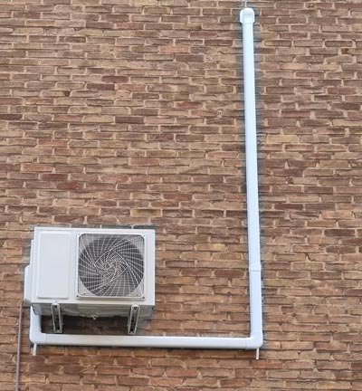 Airco vergunningsvrij op de achtergevel