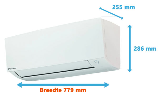 Smalle aircomodel: Daikin Sensira