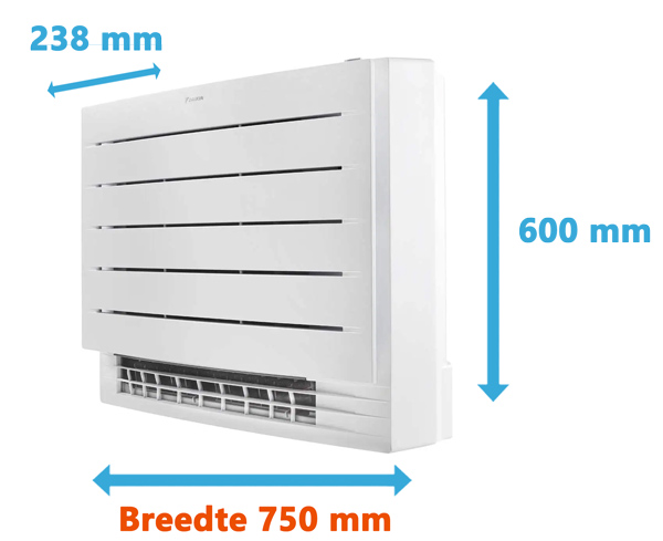 Smalle Daikin Vloerairco