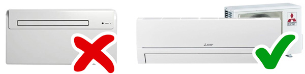 Wel of geen monoblock airco bij Mitsubishi