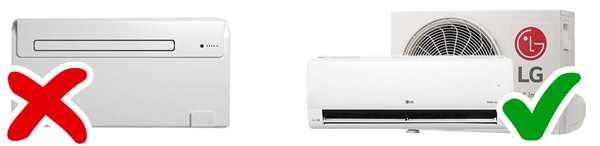 Is er een LG airco zonder buitenunit?