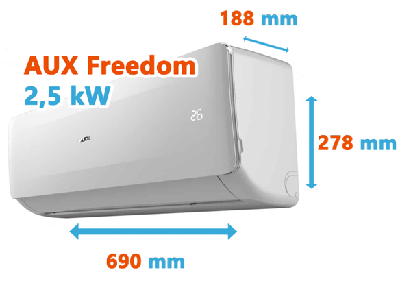 Kleinste airco: AUX Freedom