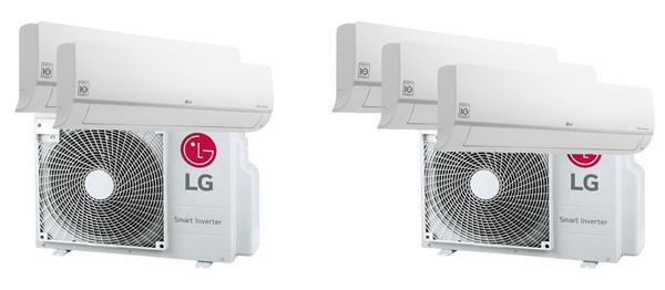 Multi-split aircosystemen voorbeelden