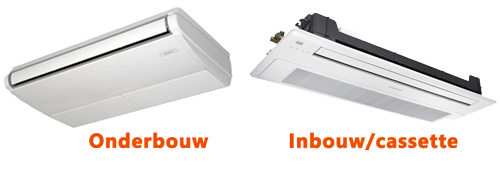 Plafond airco bij een multi-split airco