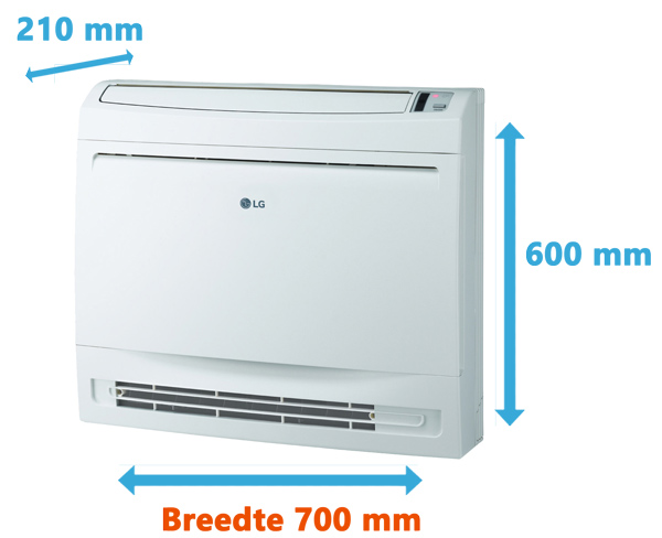 Smalle vloerairco: LG Console
